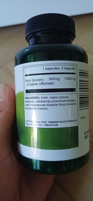 Swanson Imbir 540 mg kapsułki