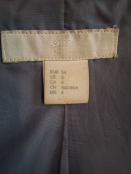 Płaszcz Damski H&M rozmiar XS/34