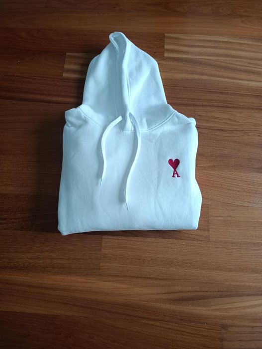 Hoodie Branco Ami Paris tamanho L