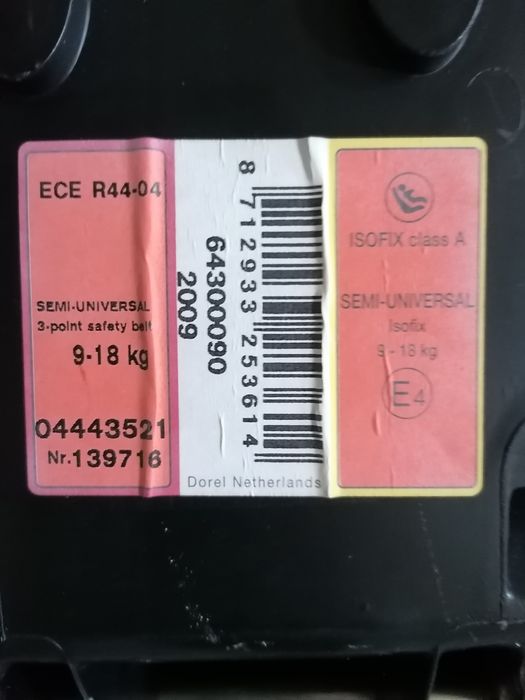Cadeira de bebé 9 - 18 kg