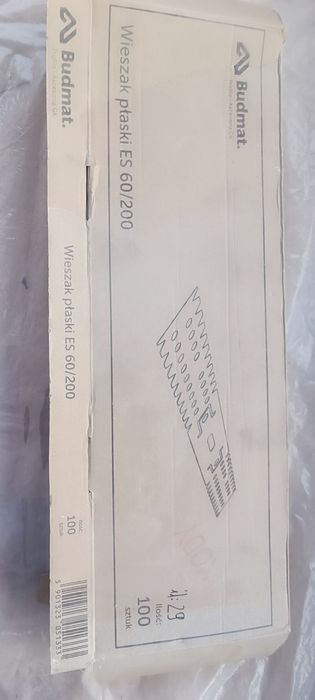 Wieszak płaski ES 60/200 0,8mm DO SUFITÓW PŁYT GK PROFILI CD60 100s