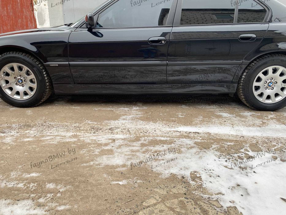 Нижні молдинги дверей БМВ Е38, перехід на рестайлові пороги Е38