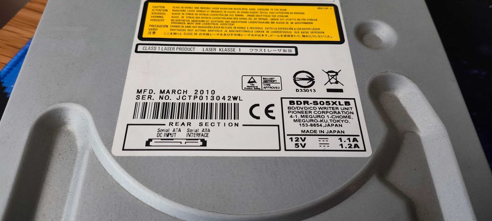 Drive leitor e gravador BluRay Pioneer