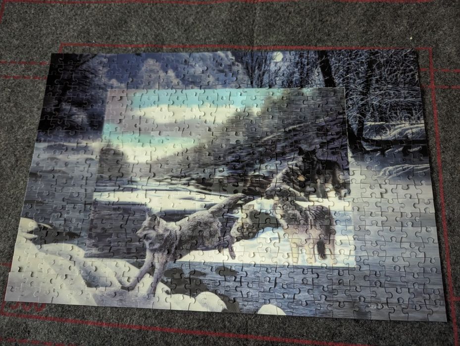 Puzzle wilki 3D 500 elementów