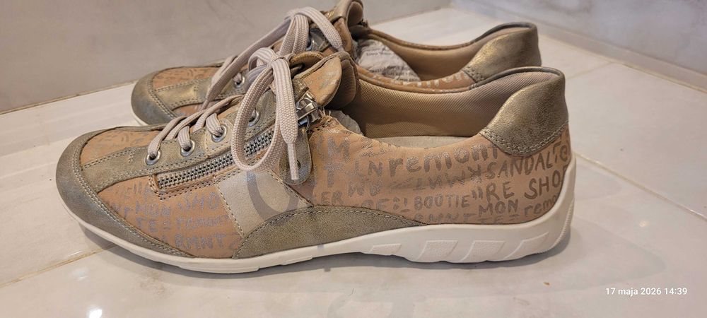 REMONTE Damskie buty sportowe -skorzane