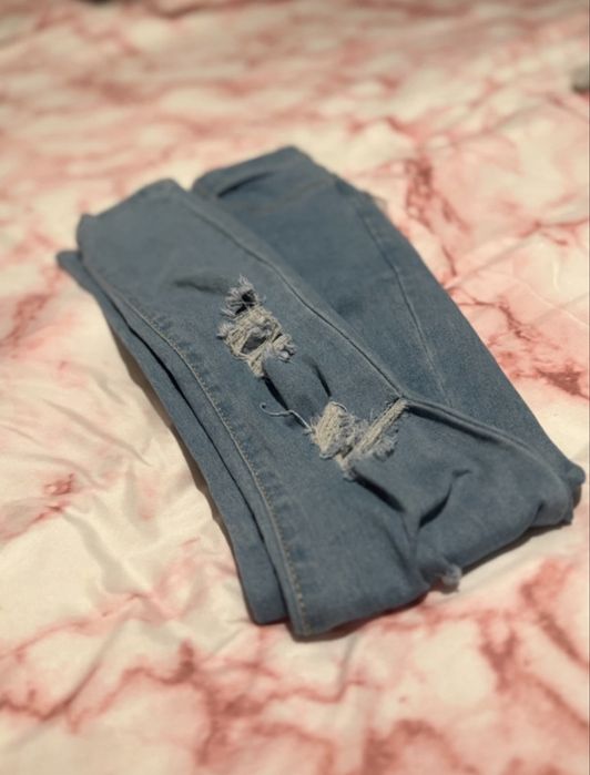 Calças de ganga azul