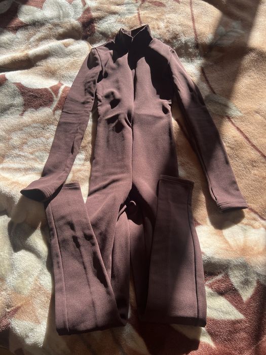 Комбінезон  коричневий на флісі