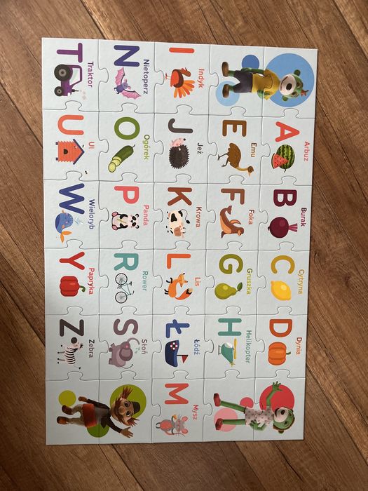 Puzzle dla dzieci Tomek i przyjaciele, Alfabet, jak nowe