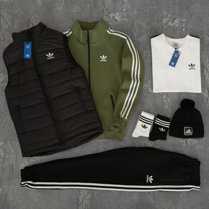 Чоловічий зимній спортивний костюм адідас набір Adidas [5в1] [xs-3xl]
