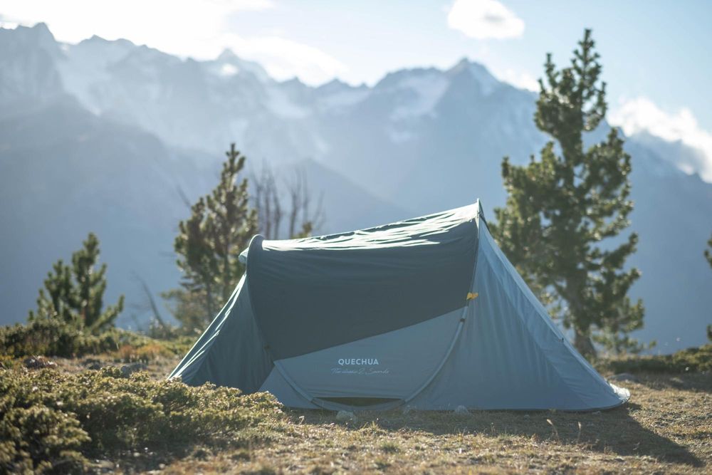 Tenda de Campismo instantânea 2 pessoas, 2 SECONDS Azul