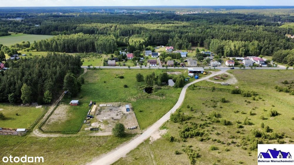 Działka budowlana w sąsiedztwie lasu