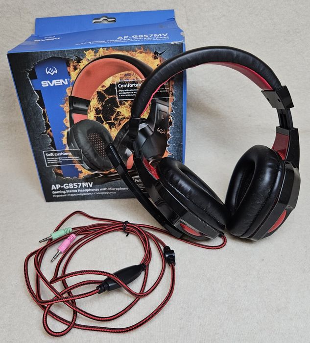 Гарнітура SVEN AP-G857MV. Ігрова гарнітура