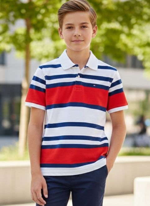 Футболка поло Tommy Hilfiger для хлопчика 12-14 років, брендова футболка поло