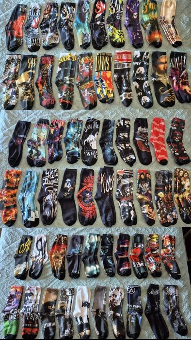 Meias de Bandas Rock Metal