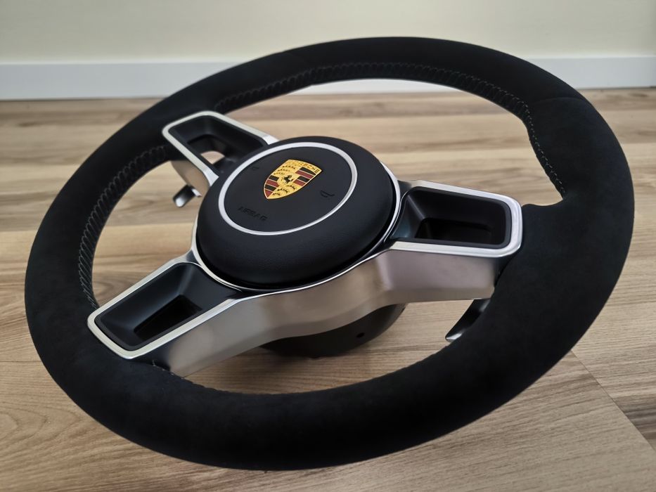 Volante Porsche 991 / 718 Alcantara PDK Multifunções