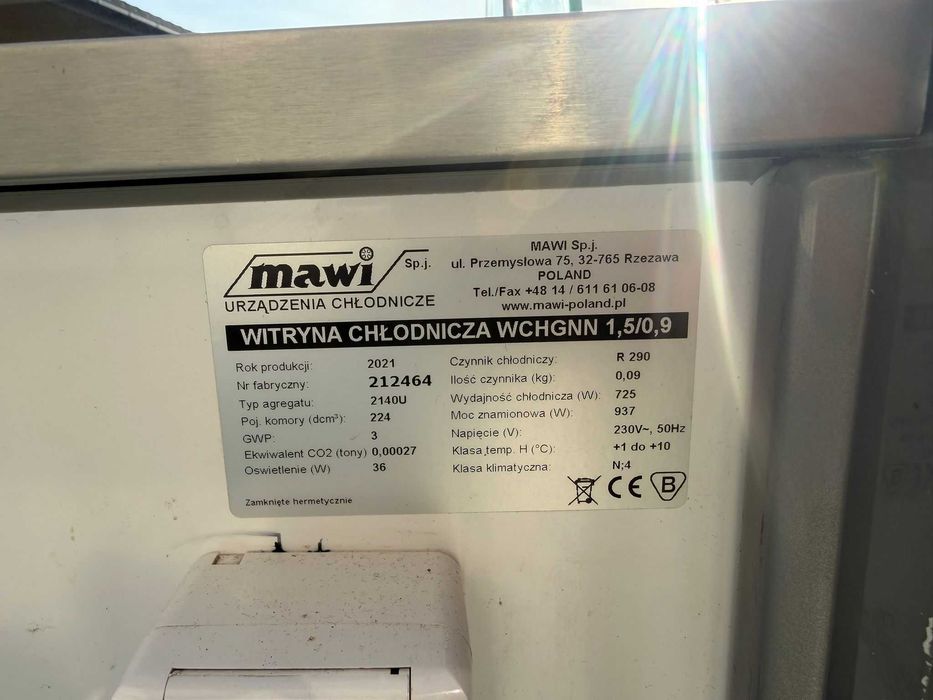 Lada chłodnicza 2 metry