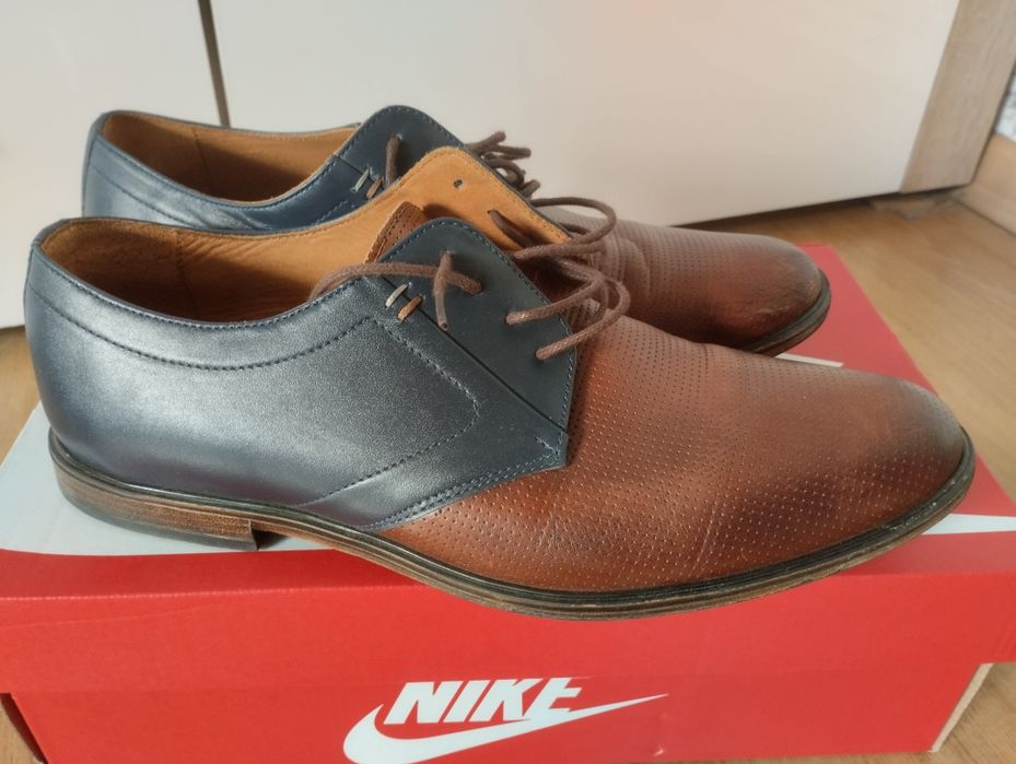 Buty męskie/chłopięce skórzane