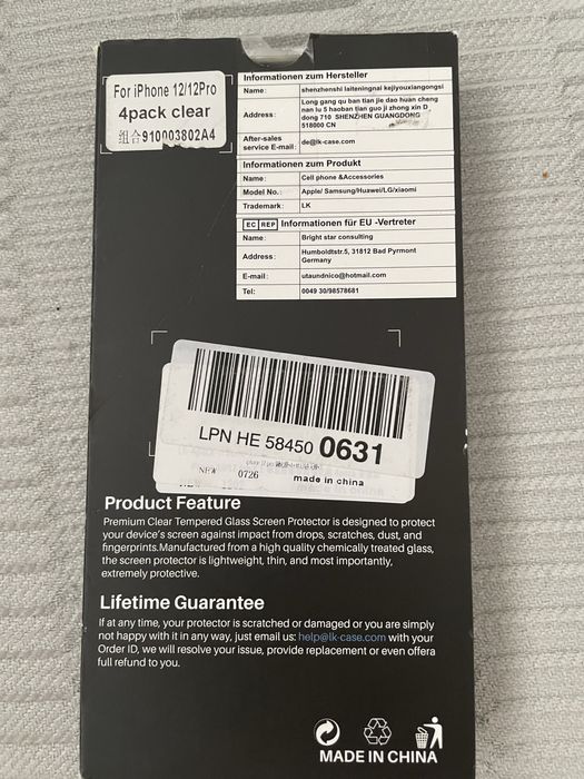 zestaw ochronny iPhone 12/12Pro