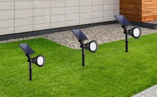 ogrodowa lampa solarna 4 led reflektor 200lm spot