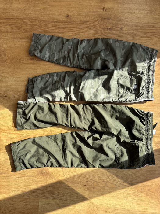 Osh kosh spodnie moro wojskowe khaki zielone sportowe dresy dres