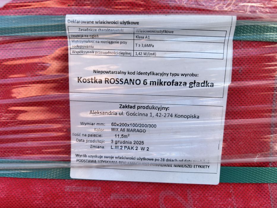 Kostka Brukowa  nowa