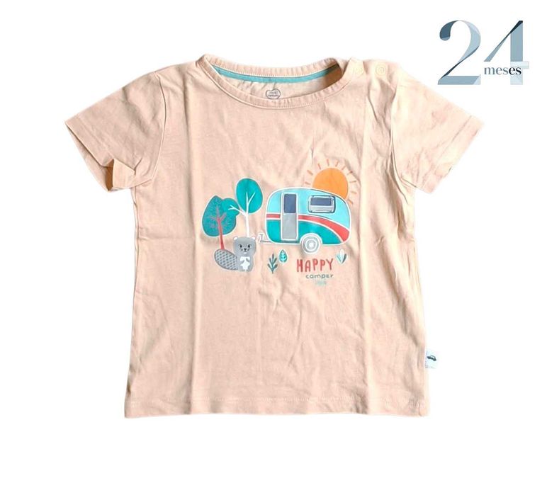 T-shirt Salmão 24 meses