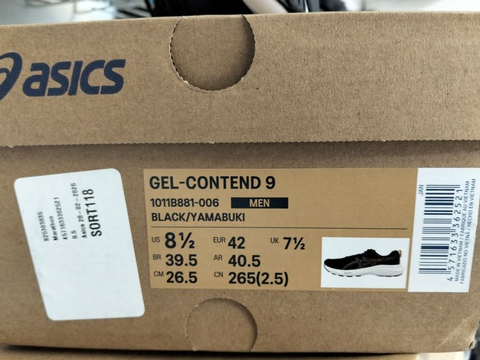 Кросівки asics gel contend 9 оригинал