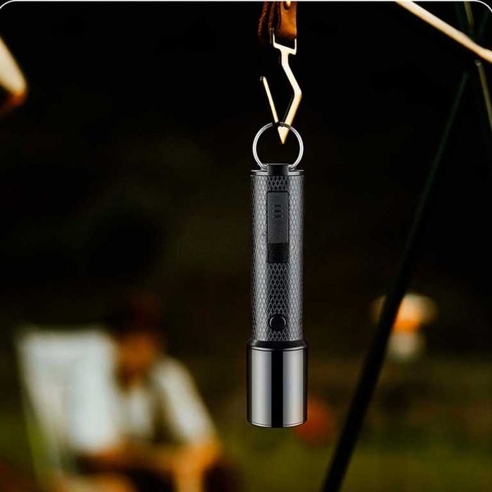 Зажигалка usb 2-ух дуговая + power bank + фонарик. 3в1. Цвет: черный