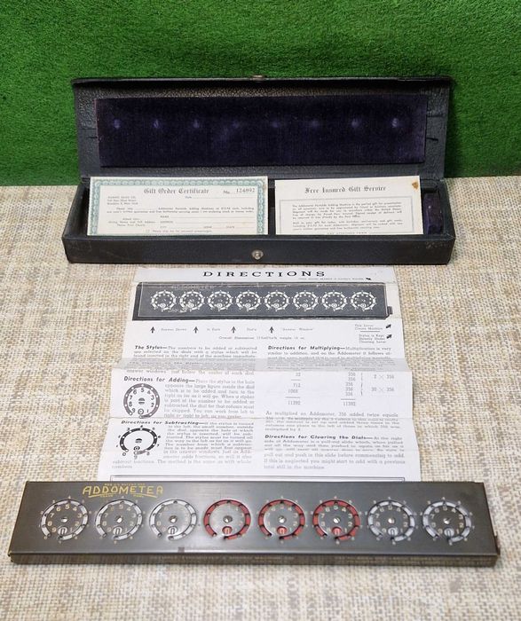 Addometr Addometer - stara maszyna licząca - rzadkość !!!