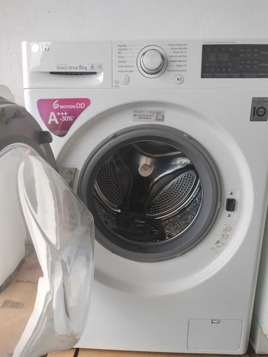 Máquina de Lavar LG 8kg — Excelente estado — Montijo