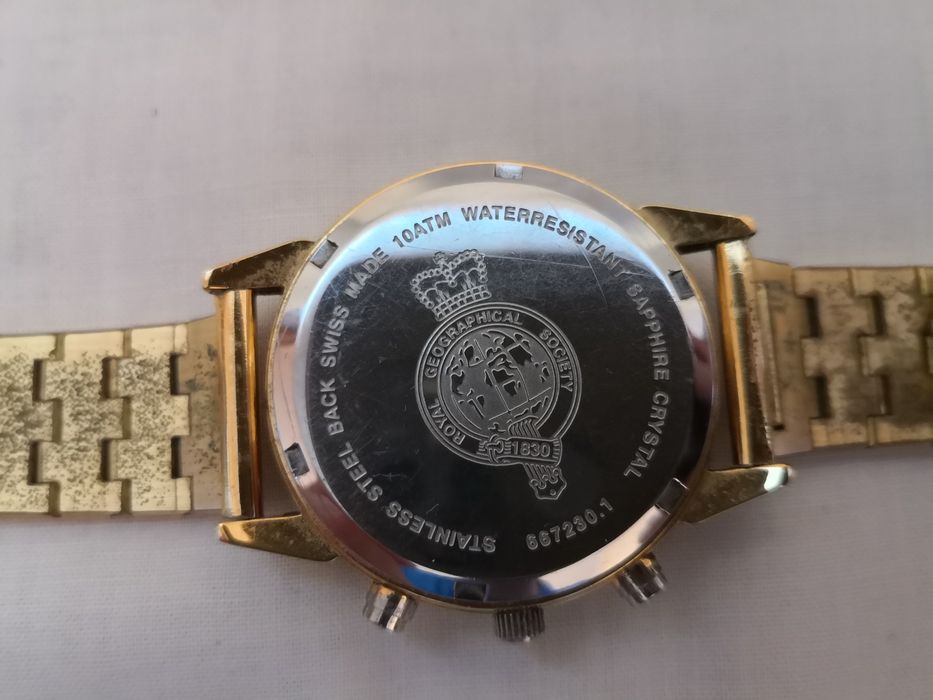 Relógio Genuíno da The Royal Geographical Watch