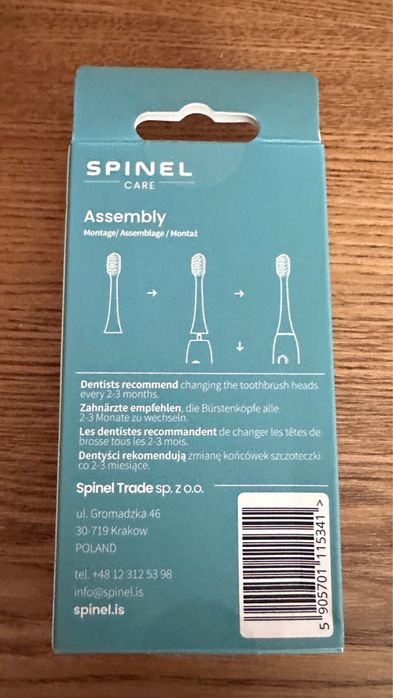 Końcówki do szczoteczki SPINEL SmileON 6 szt. Nowe