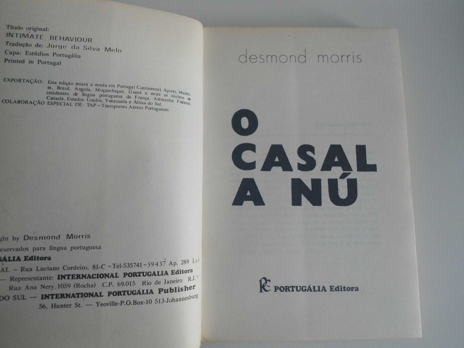 O Casal a Nú por Desmond Morris
