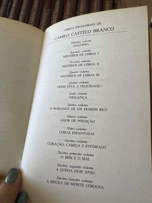 Livros Camilo Castelo Branco