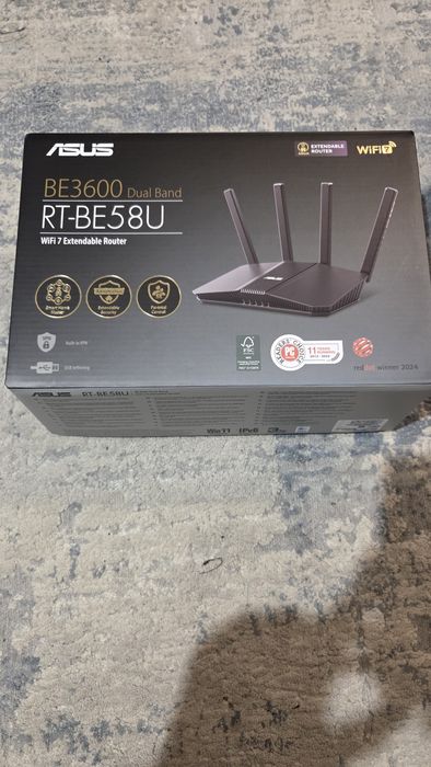 ASUS RT-BE58U (BE3600) – Router WiFi 7, stan jak nowy
То