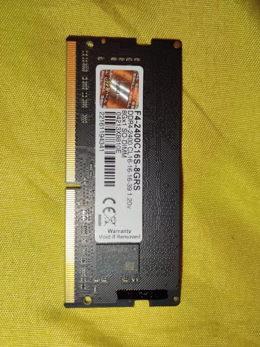 RAM ddr4 G.SKILL F4-2400C16S-8GRS 8 GB