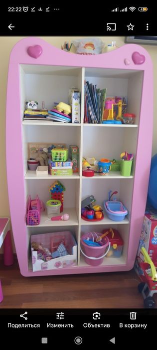 Детская для двух девочек Кровать шкаф матрас мебель