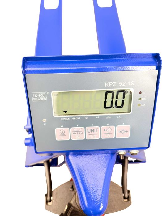 Paleciak z Wagą KPZ 71-10 Nowy Wózek Paletowy Ważący Wysyłka