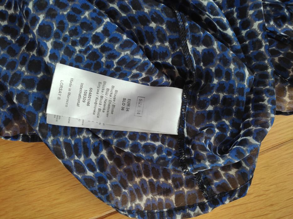 koszulka szerokie szelki top cętki 34 XS Orsay