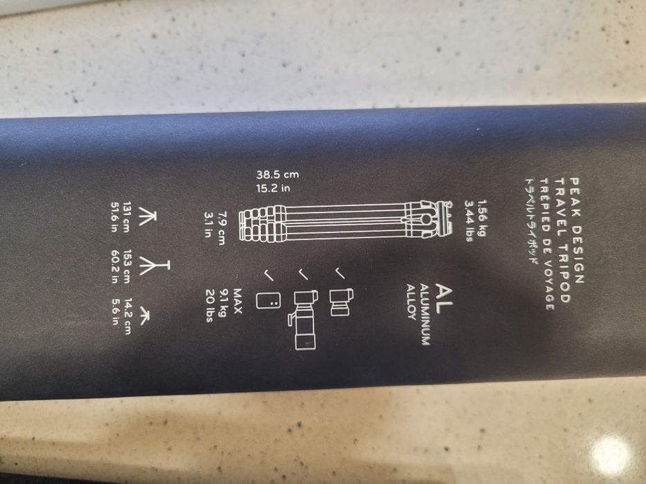 Statyw Peak design travel tripod aluminiowy