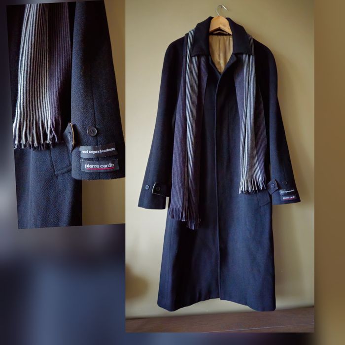 Klasyczny płaszcz Pierre Cardin r.  M  90 wool 5% cashmere 5% angora
