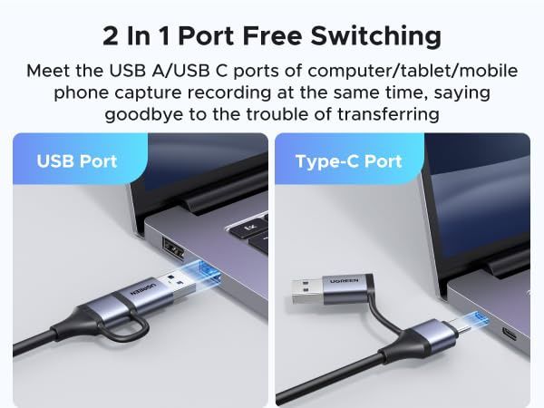 UGREEN Угрін  HD USB Video Capture Card .Карта відеозахоплення UGREEN