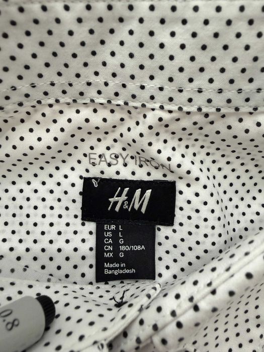 H&M - Koszula elegancka w kropki Rozmiar - L Okazja!