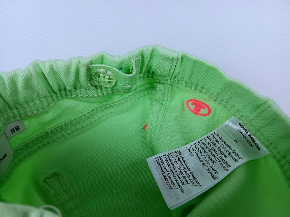 Nowe zielona jeansowe spodnie dziewczęce Tom Tailor rozmiar 98