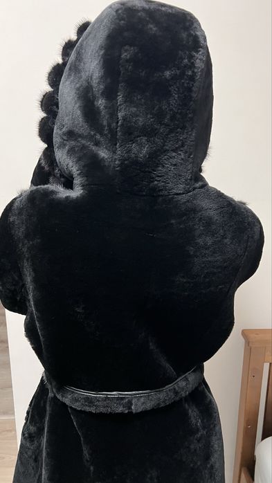 Шуба натуральна (мутон+норка)