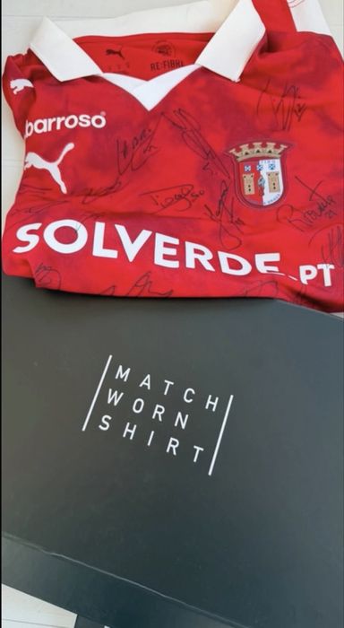 camisola oficial autografada plantel do Sporting Clube de Braga 25/26