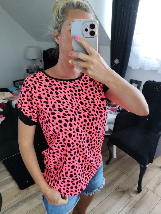 T-shirt centki ciapki roz L
