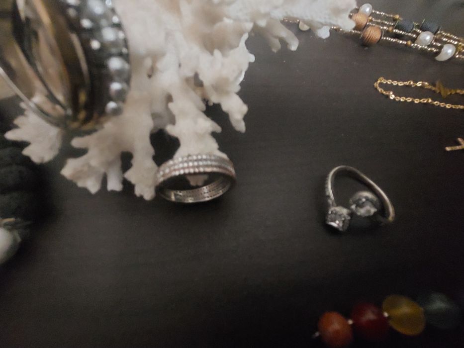 Fios, pulseira e aneis aço e prata