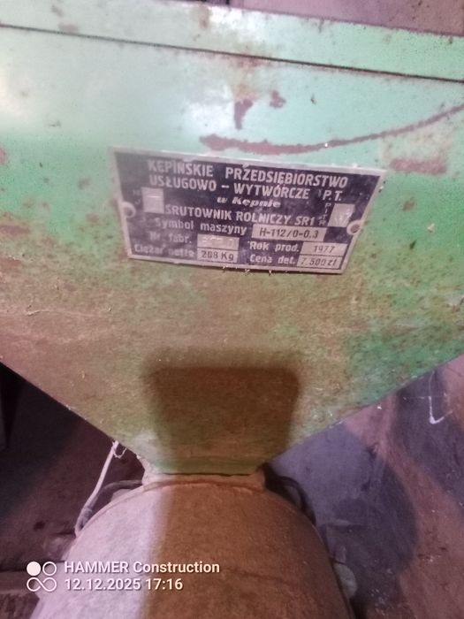 Sprzedam śrutownik do zboża