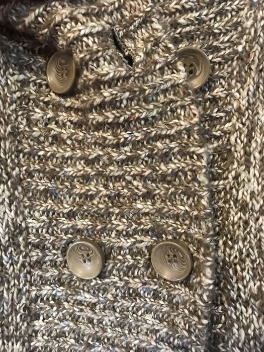 Ponczo M brazowy melanż